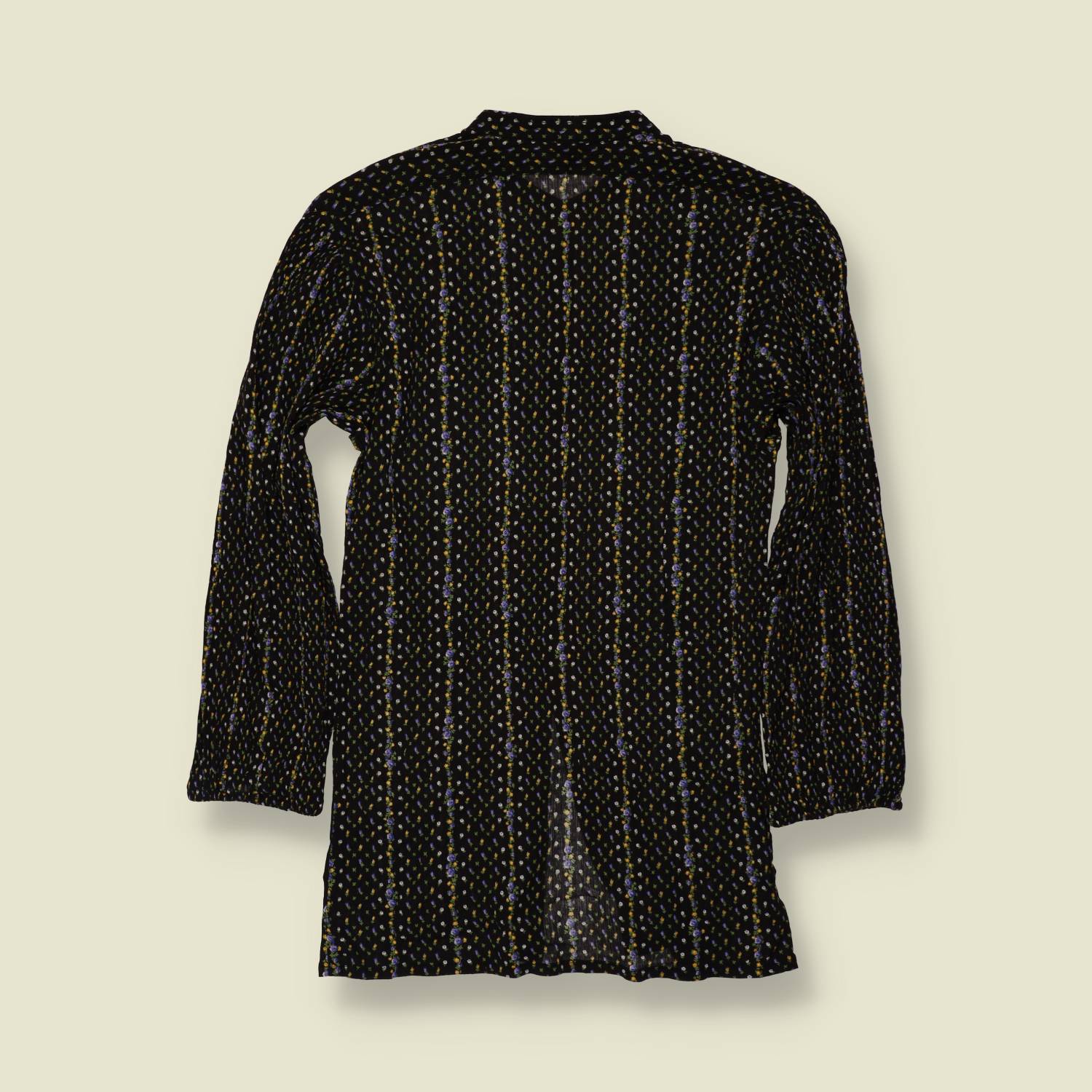 1970s | Bogner | Patterned Blouse | Black - 6