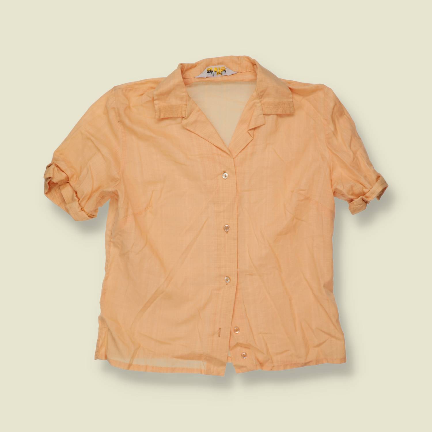 1970s | London Pride | Made In England | Blouse | Peach - 10