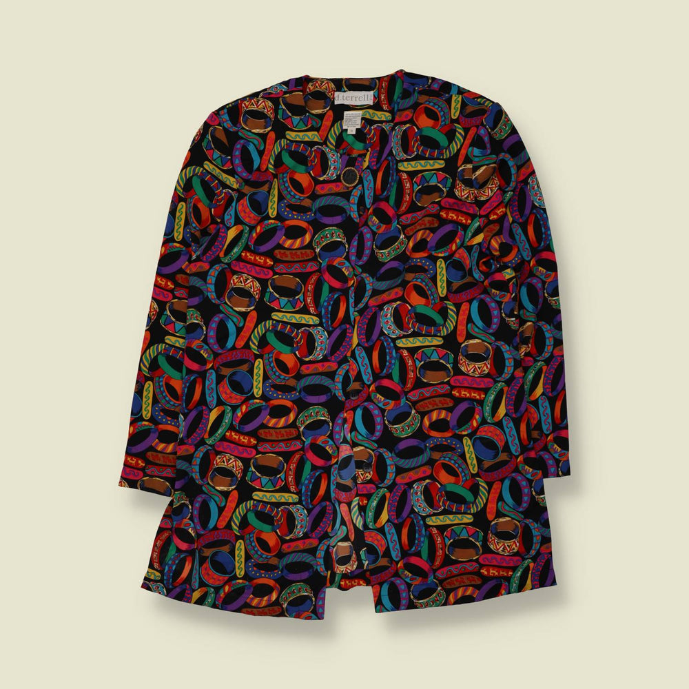 1980s | D. Terrell | Blouse Jacket | Black - 12