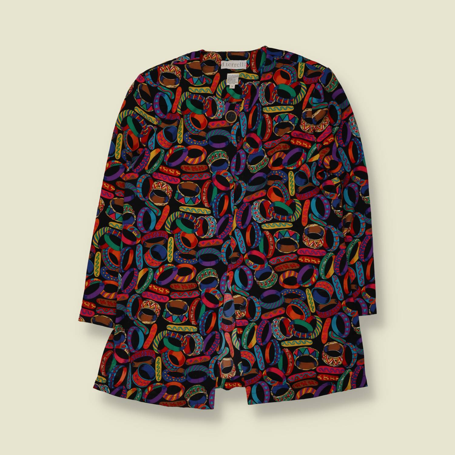 1980s | D. Terrell | Blouse Jacket | Black - 12