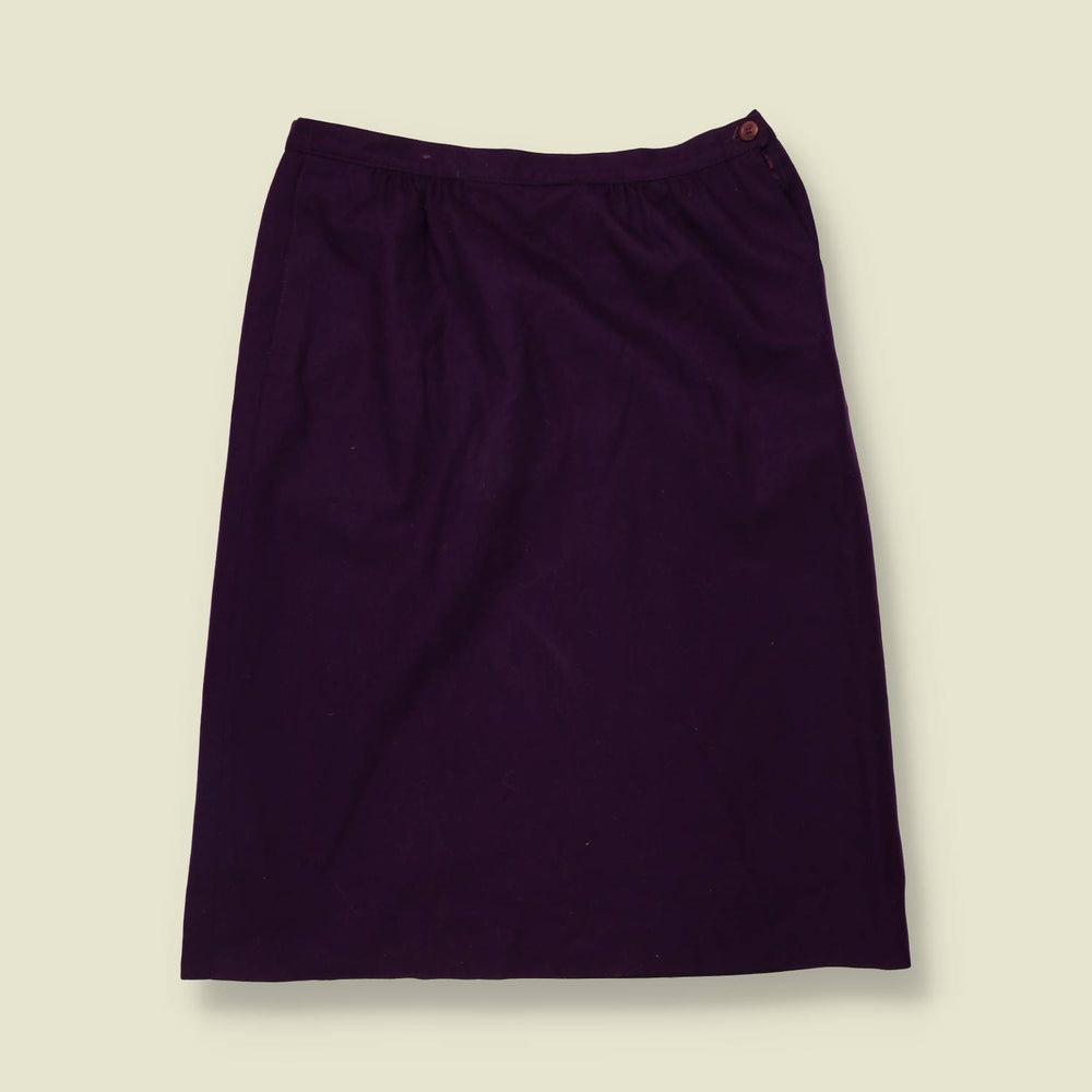1970s | Pendleton | Made In USA | Pencil Skirt | Purple - w30