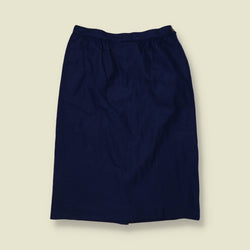 1970s | Pendleton | Made In USA | Pencil Skirt | Navy - w30
