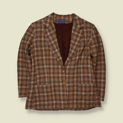 1970s | Pendleton | Made In USA | Blazer | Brown Check - 14