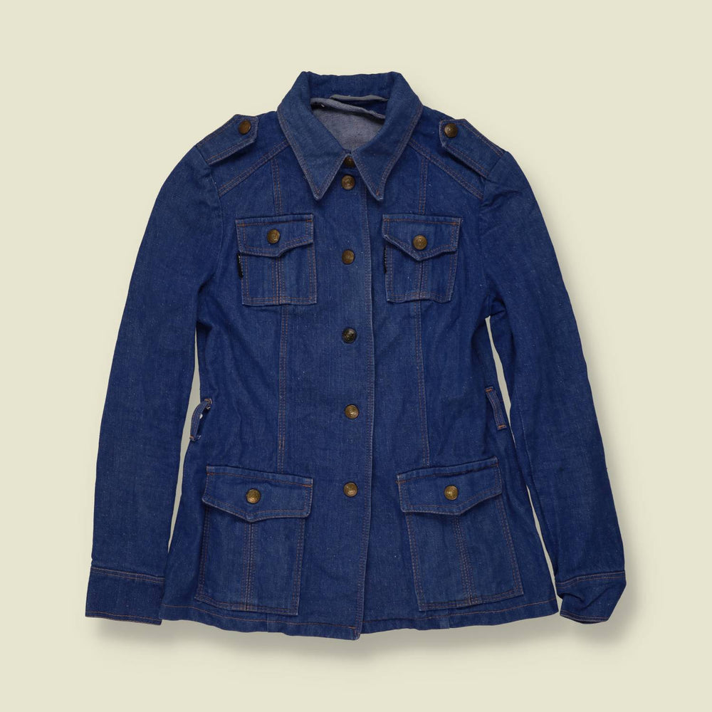 1970s | Denim Shacket | Blue - 4