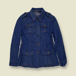 1970s | Denim Shacket | Blue - 4