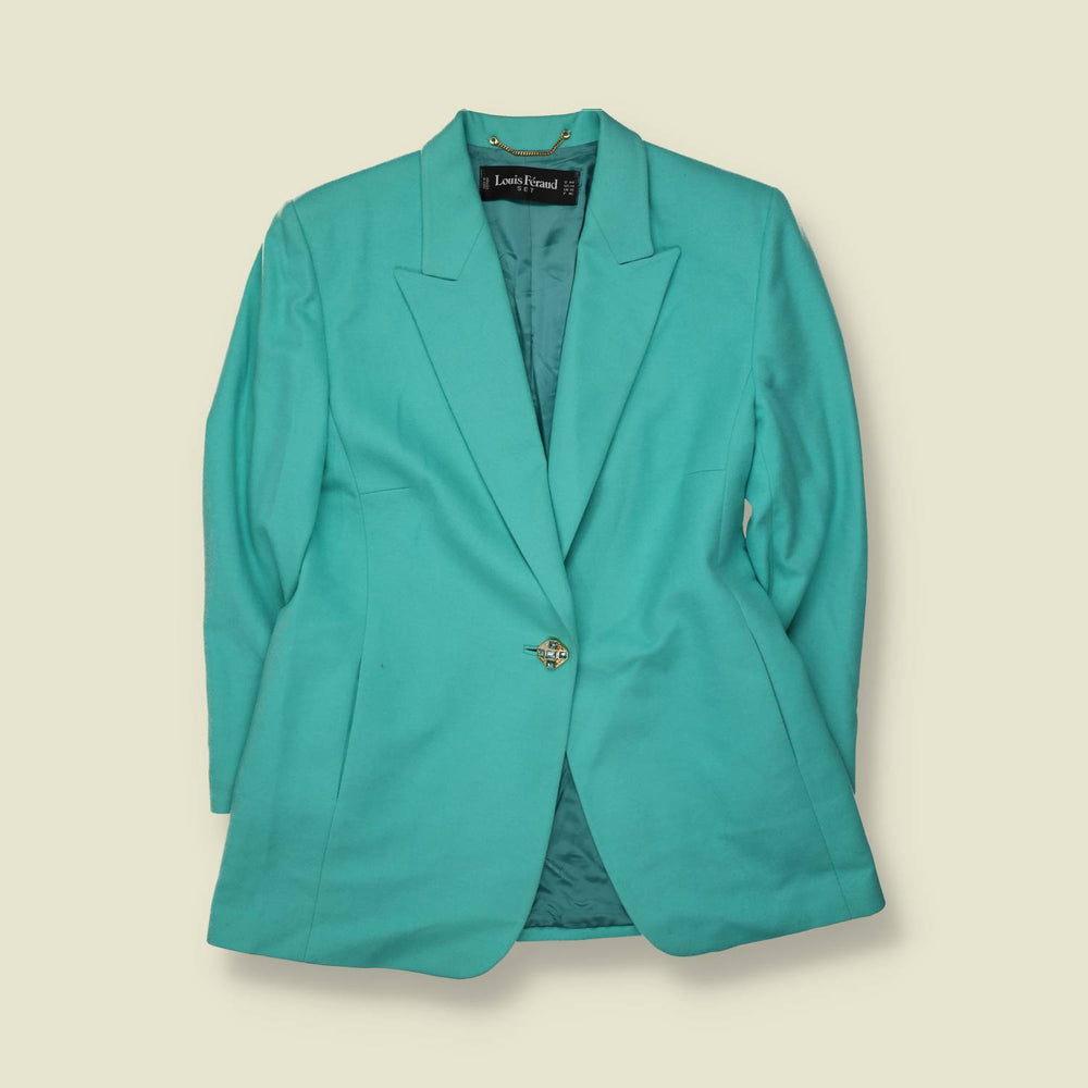 1980s | Louis Feraud | Made In Germany | Blazer | Turquoise - 16