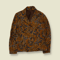 1970s | Handmade Two Piece Jacket & Skirt Set | Paisley Print - 8