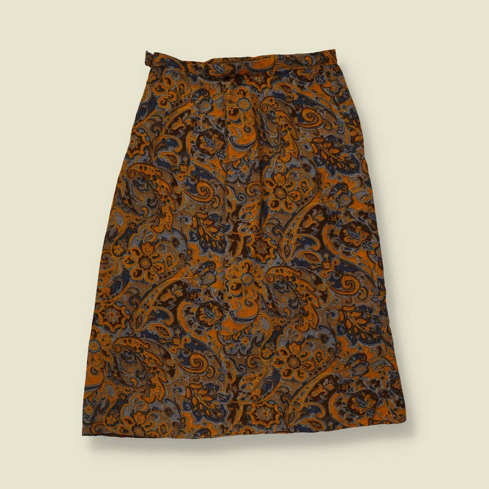 1970s | Handmade Two Piece Jacket & Skirt Set | Paisley Print - 8