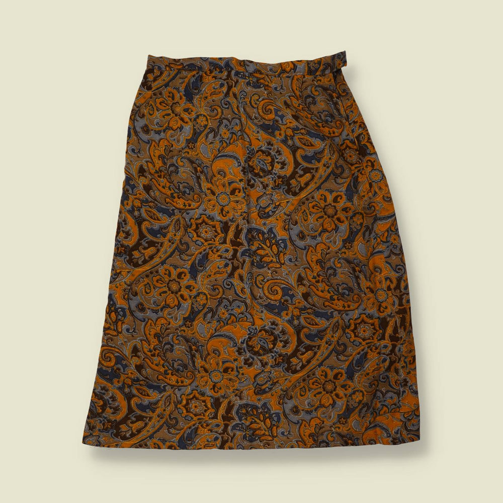 1970s | Handmade Two Piece Jacket & Skirt Set | Paisley Print - 8