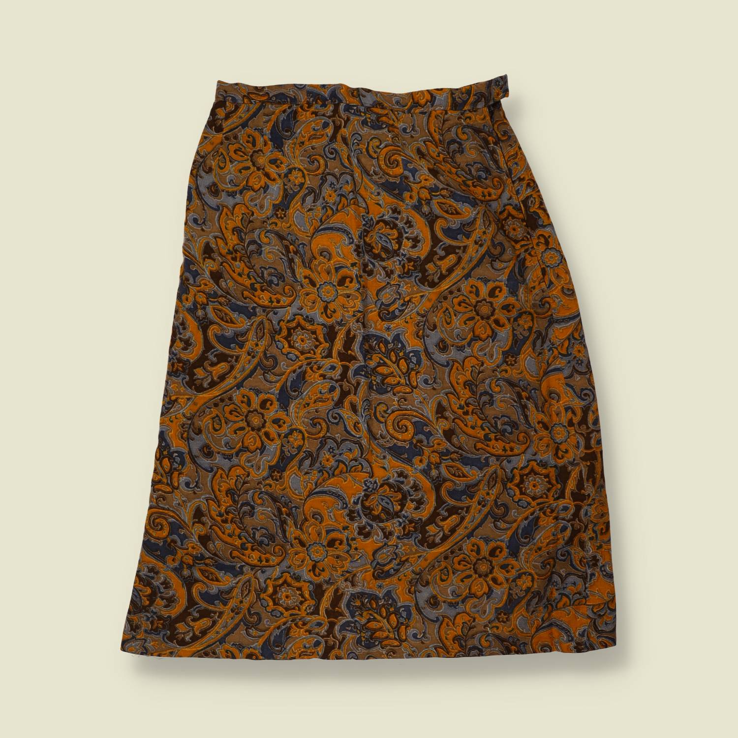 1970s | Handmade Two Piece Jacket & Skirt Set | Paisley Print - 8