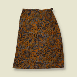 1970s | Handmade Two Piece Jacket & Skirt Set | Paisley Print - 8