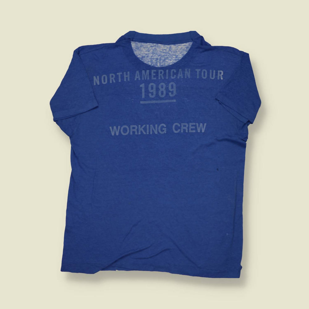 1989 Paper Thin Rolling Stones North American Tour Crew Tee - M