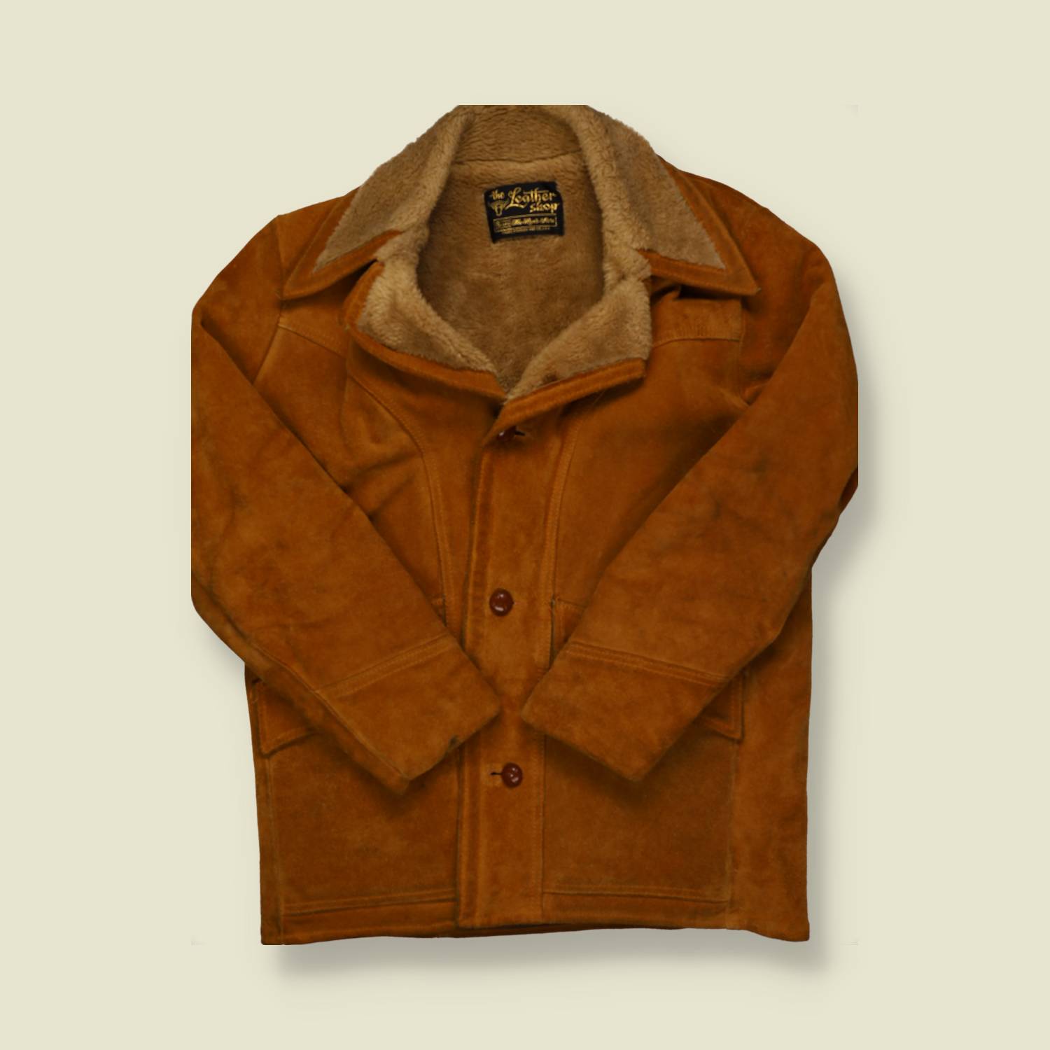 1970s Sears Western Leather Coat - L