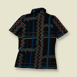 1970s | Saint-Clair Paris | Geometric Print Blouse - 8