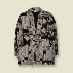 1980s | Kennington Square | Geometric Print Blazer - 16