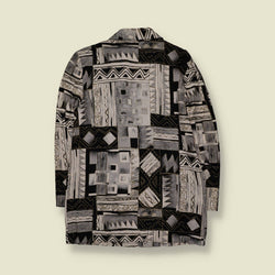 1980s | Kennington Square | Geometric Print Blazer - 16