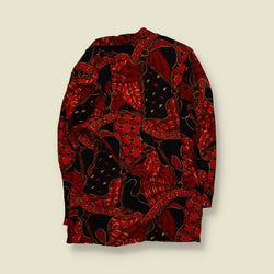 1980s | Bernie Stephens | Equestrian Print Blazer - 14