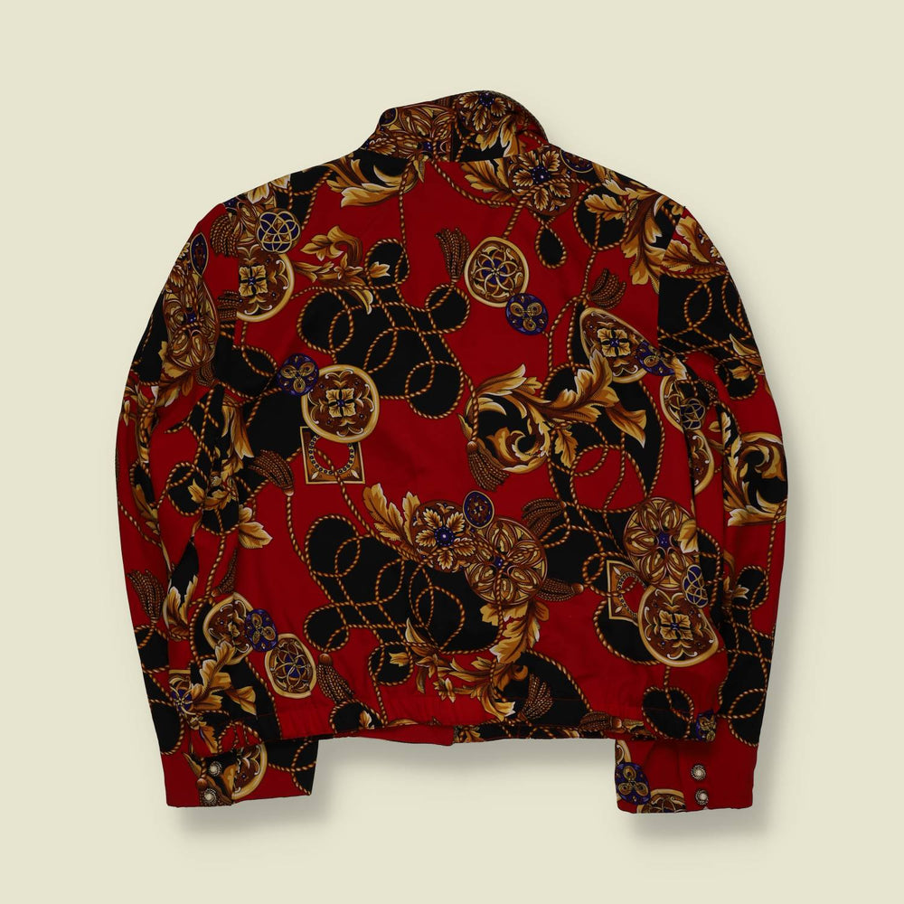 1980s | SK & Company | Baroque Print Silk Blazer - 18