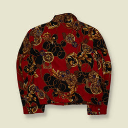 1980s | SK & Company | Baroque Print Silk Blazer - 18