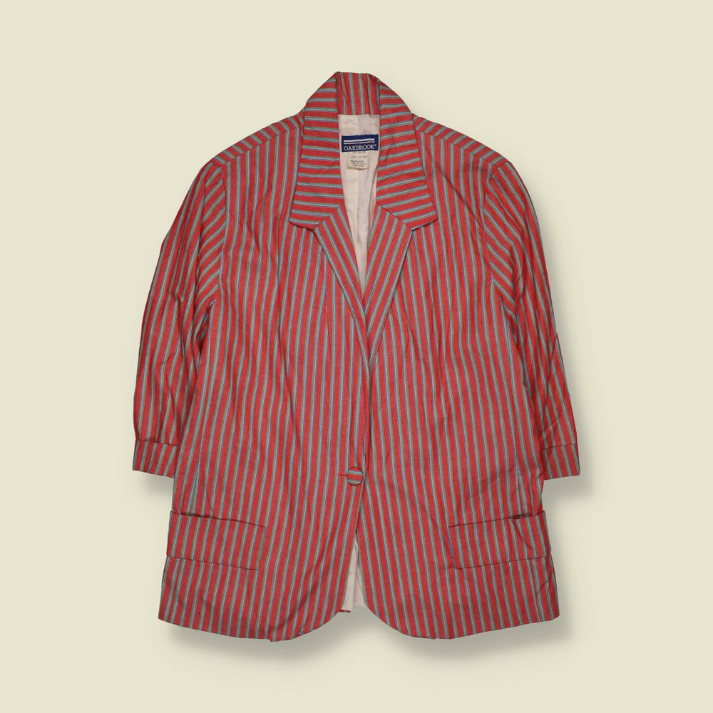 1980s | Oakbrook | Striped Blazer - 12