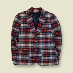 1980s | The Villager | Tartan Plaid Blazer - 10