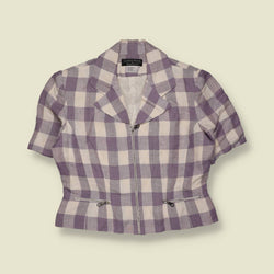 1980s | Cynthia Howie | Gingham Zip Jacket - 8