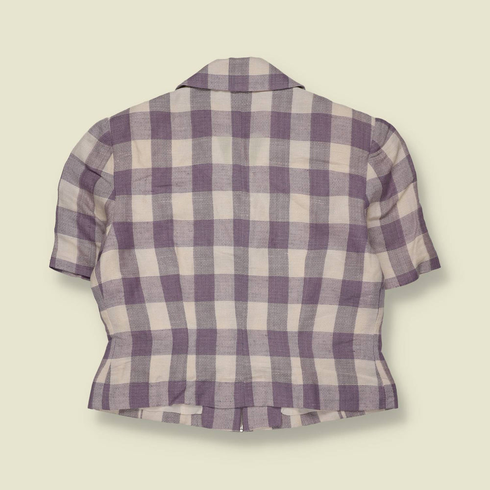 1980s | Cynthia Howie | Gingham Zip Jacket - 8