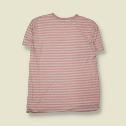 1980s | Novelty Cat Striped Bed Shirt - 18