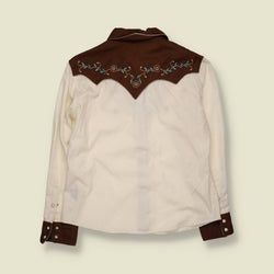 1990s | Stars & Stripes | Embroidered Western Shirt - 12
