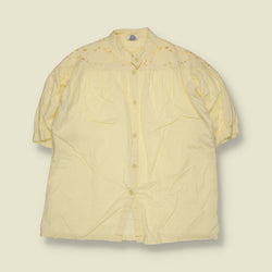 1980s | Cutwork Cotton Blouse - 14