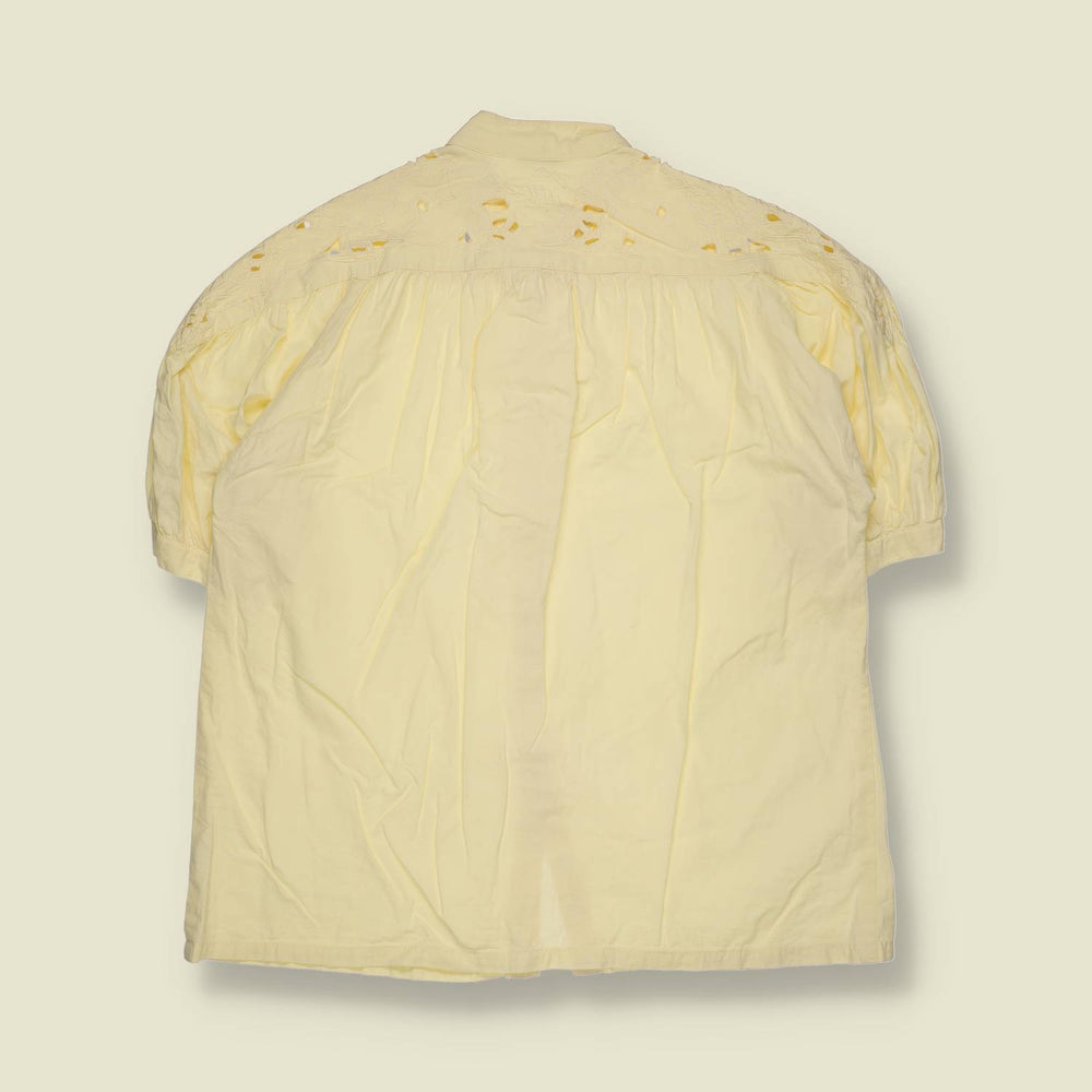 1980s | Cutwork Cotton Blouse - 14