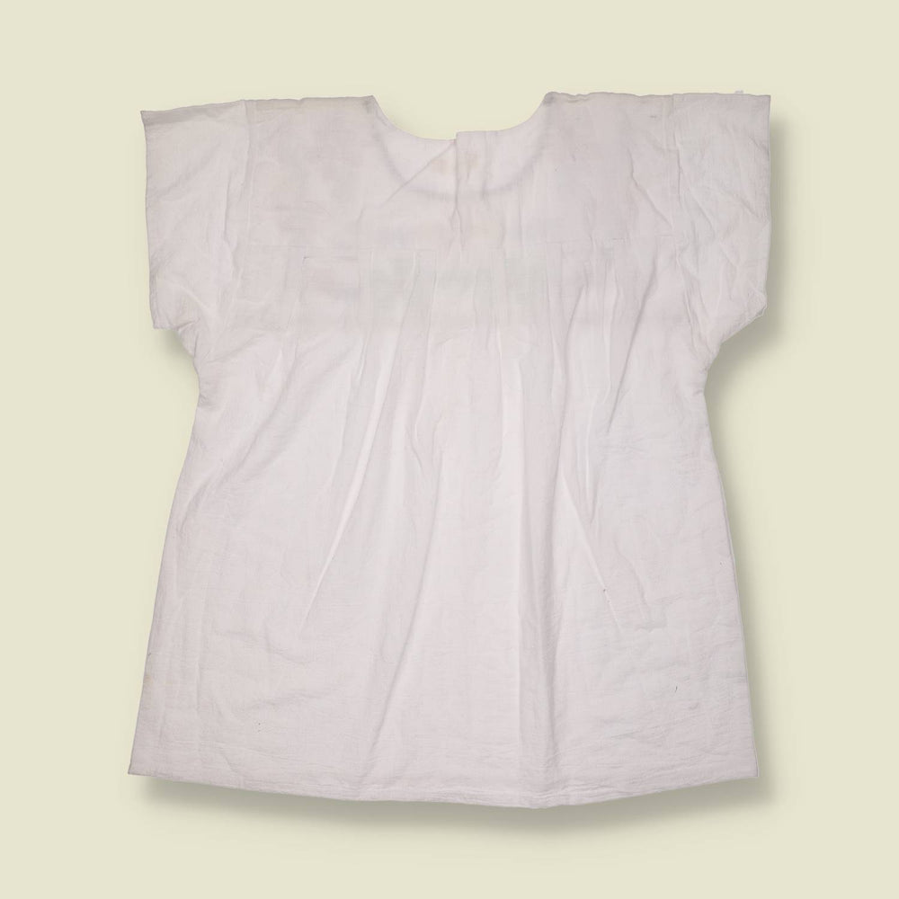 1990s | Embroidered Floral Smock Blouse - 14
