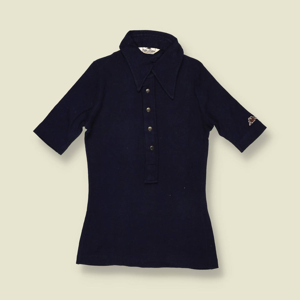 1970s | Kappa | Navy Blue Polo Shirt - 2