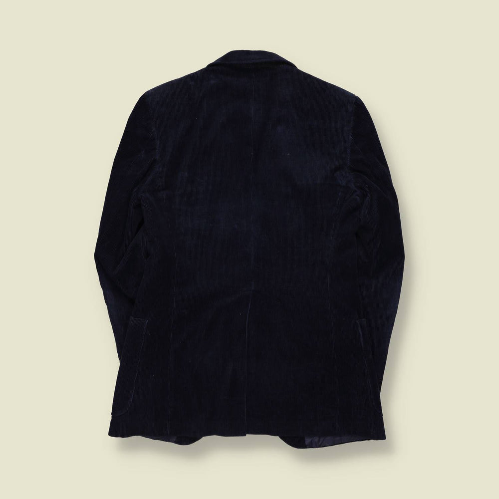 1970s | Navy Corduroy Blazer - XXS