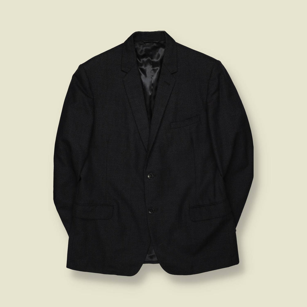 1960s | Burton | Black Wool Suit Jacket - M