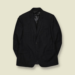 1960s | Burton | Black Wool Suit Jacket - M