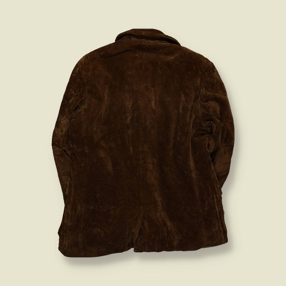 1970s | Cortofrel | Brown Corduroy Pile Lined Coat - M