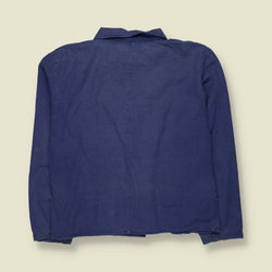 1980s | Blue Cotton Chore Coat - M