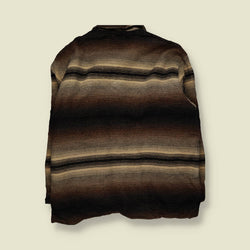 1980s | Woolrich | Striped Wool Blanket Jacket - 4XL