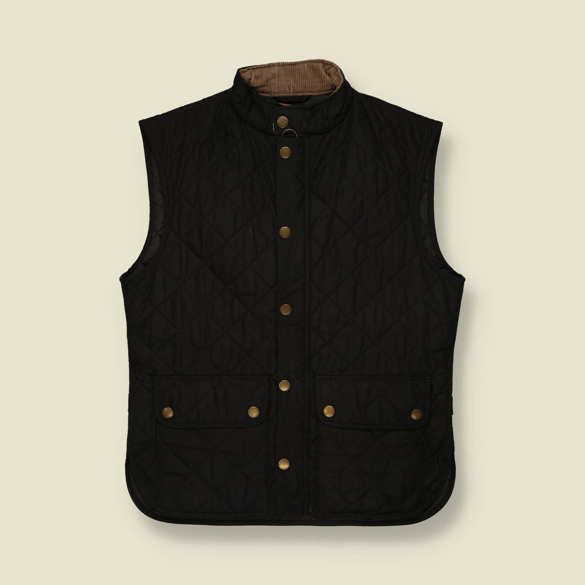 2000s | Barbour | Black Quilted Gilet - M