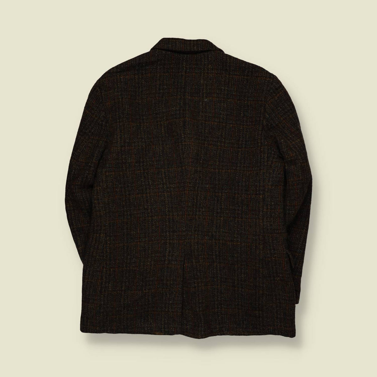 1960s | Harris Tweed | Brown Check Wool Blazer - S