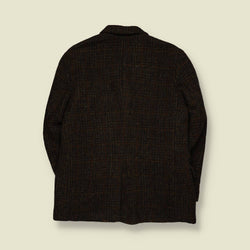 1960s | Harris Tweed | Brown Check Wool Blazer - S