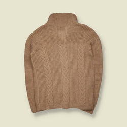 1970s | Alessandina | Alpaca Wool Cable Knit Cardigan - M