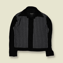 1970s | Manfredo | Geometric Acetate Knit Cardigan - XS