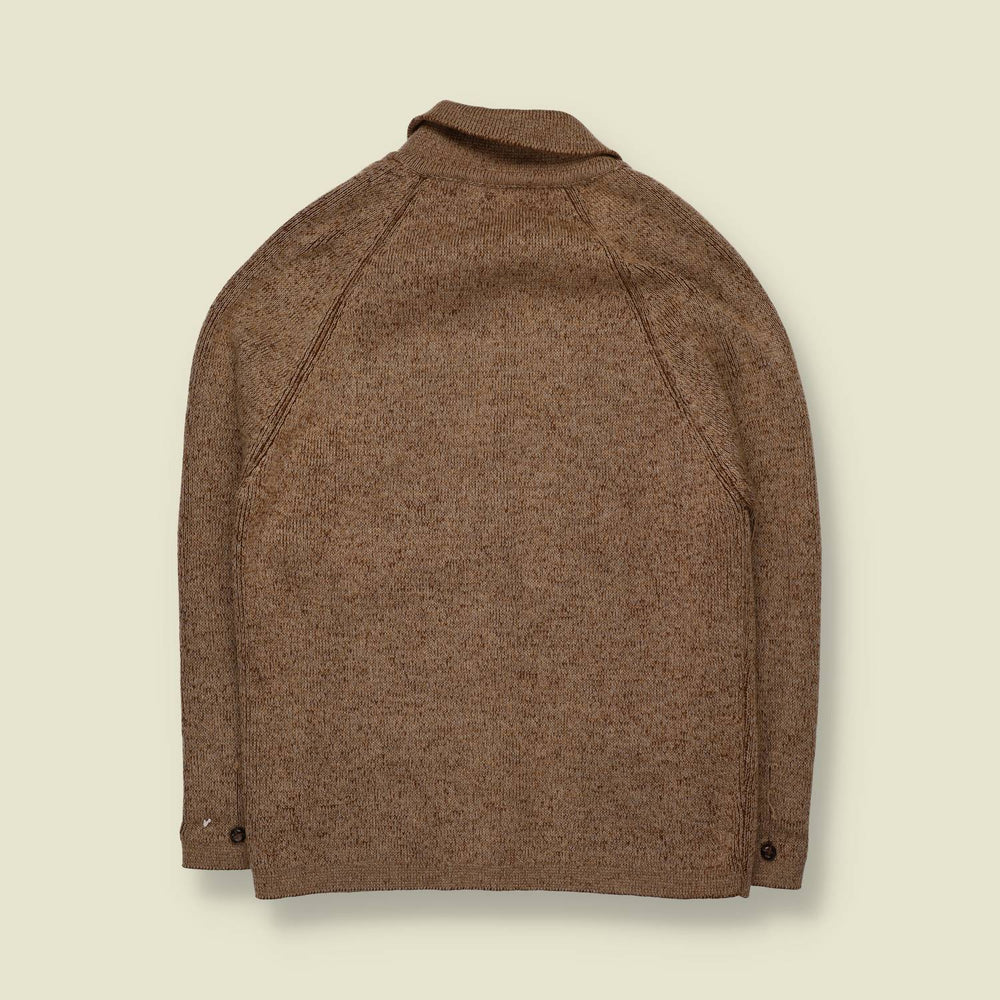 1970s | All Wool Collared Knit Cardigan - XS