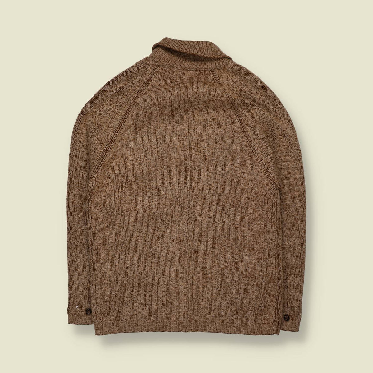 1970s | All Wool Collared Knit Cardigan - XS