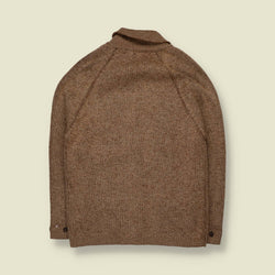 1970s | All Wool Collared Knit Cardigan - XS