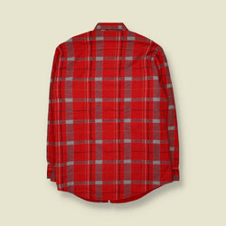 1980s | Northwest Territory | Quilt-Lined Overshirt | Red - XL