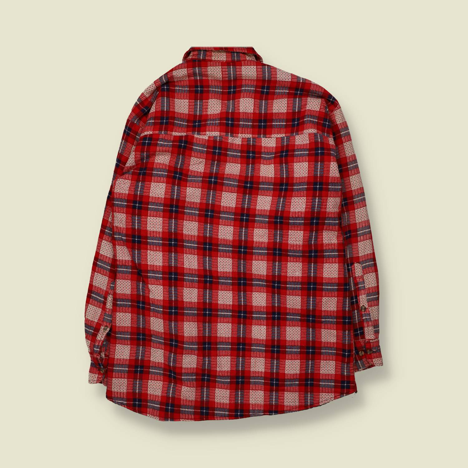1980s | Northwest Territory | Quilt-Lined Overshirt | Red - XL