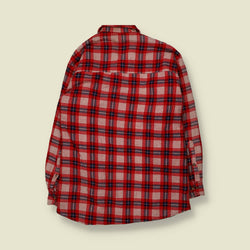 1980s | Northwest Territory | Quilt-Lined Overshirt | Red - XL